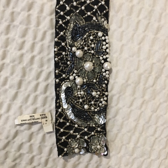 Roark chiffon black beaded cuff bracelet - Picture 5 of 5